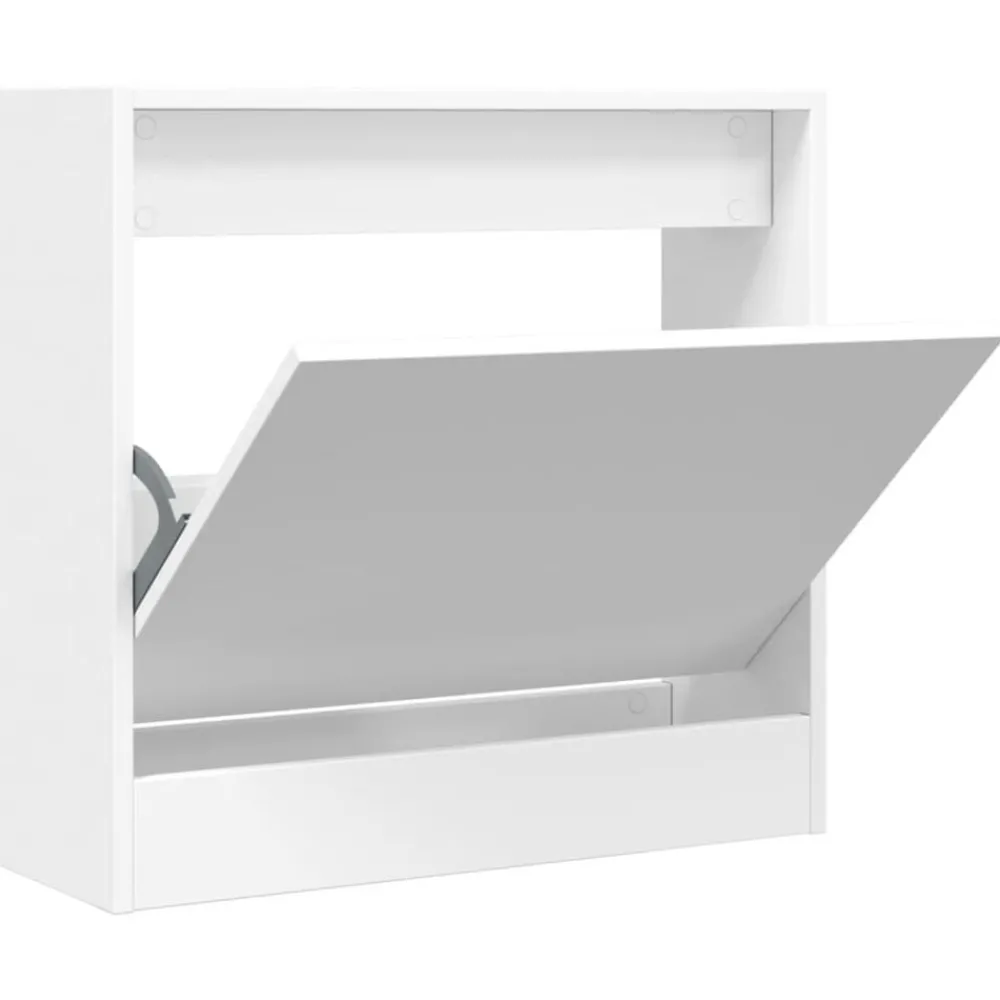 Huishoudelijke Benodigdheden*vidaXL Schoenenkast 60x21x57 cm bewerkt hout Wit