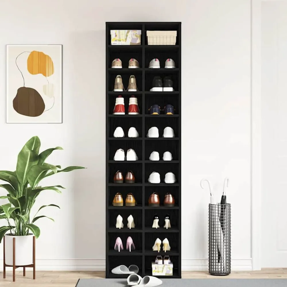 Schoenenkast 54x34x183 cm spaanplaat kleurig>vidaXL Clearance