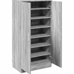 Schoenenkast 55x35x108 cm bewerkt hout><noscript><img width=
