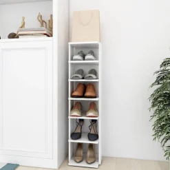 Huishoudelijke Benodigdheden*vidaXL Schoenenkast 27,5x27x102 cm bewerkt hout Wit