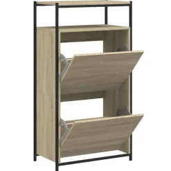 Huishoudelijke Benodigdheden*vidaXL Schoenenkast 60x34x112 cm bewerkt hout kleurig Sonoma eiken