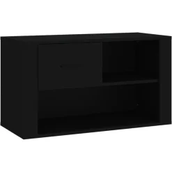 Huishoudelijke Benodigdheden*vidaXL Schoenenkast 80x35x45 cm bewerkt hout Zwart