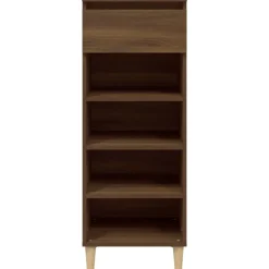 Huishoudelijke Benodigdheden*vidaXL Schoenenkast 40x36x105 cm bewerkt hout bruin eikenkleur