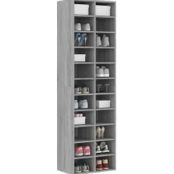Schoenenkast 54x34x183 cm bewerkt hout eikenkleur><noscript><img width=