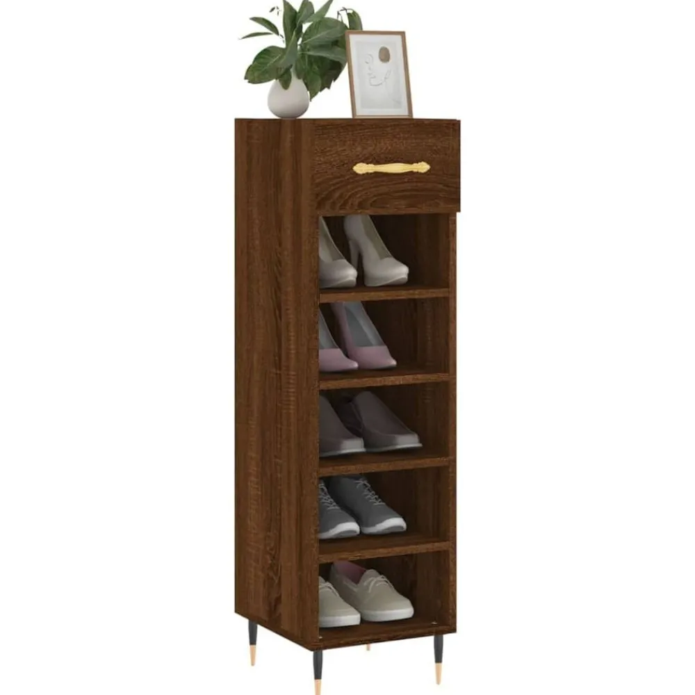 Schoenenkast 30x35x105 cm bewerkt hout>vidaXL