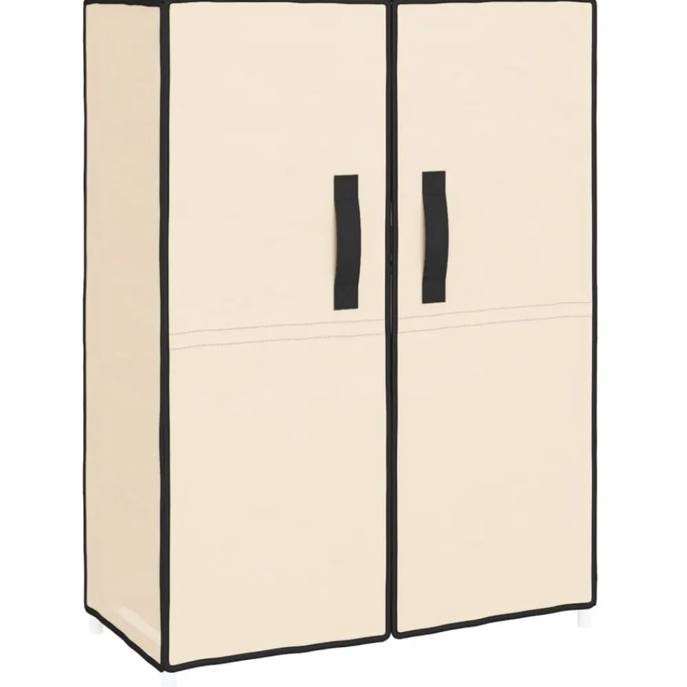 Schoenenkast 60x28x90 cm stof crèmekleurig>vidaXL New