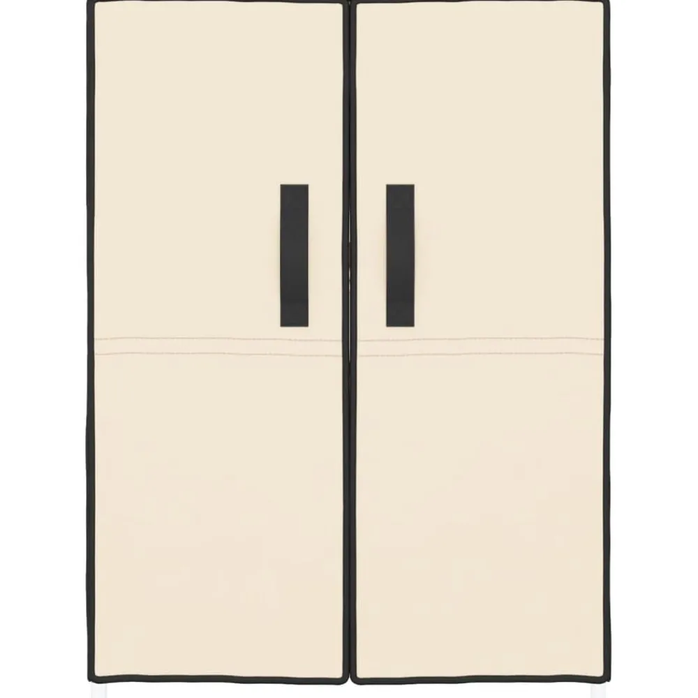 Schoenenkast 60x28x90 cm stof crèmekleurig>vidaXL New