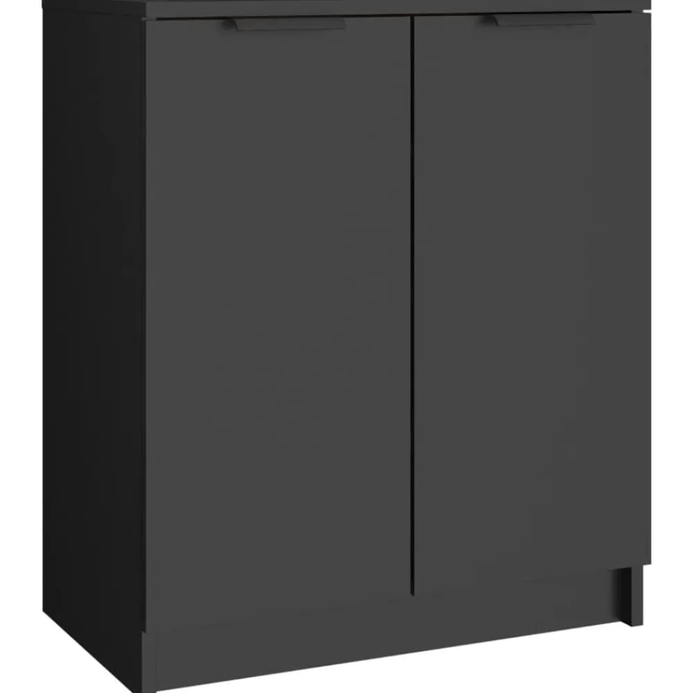 Huishoudelijke Benodigdheden*vidaXL Schoenenkast 59x35x70 cm bewerkt hout Zwart