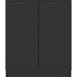 Huishoudelijke Benodigdheden*vidaXL Schoenenkast 59x35x70 cm bewerkt hout Zwart