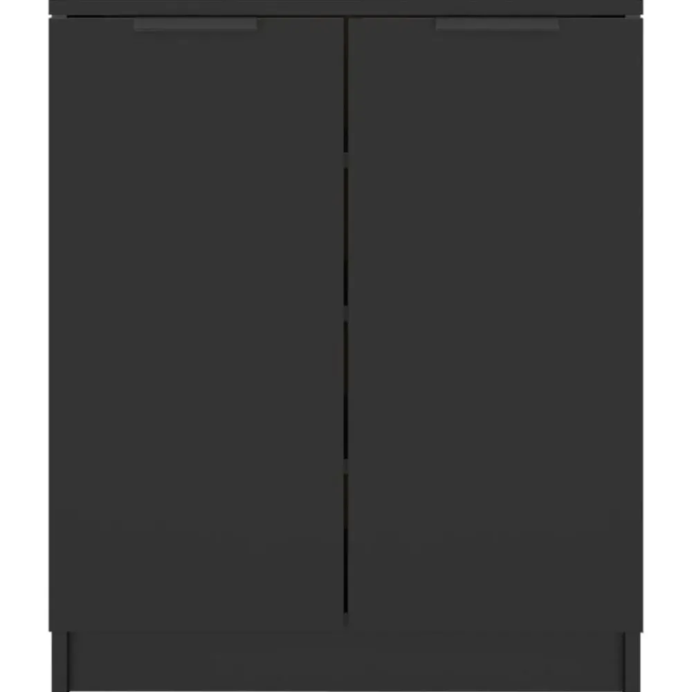Huishoudelijke Benodigdheden*vidaXL Schoenenkast 59x35x70 cm bewerkt hout Zwart