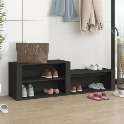 Huishoudelijke Benodigdheden*vidaXL Schoenenkast 150x35x45 cm bewerkt hout Zwart