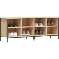 Schoenenkast 131x35x50 cm bewerkt hout kleurig><noscript><img width=