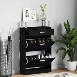 Schoenenkast 63x24x104 cm bewerkt hout>vidaXL Best