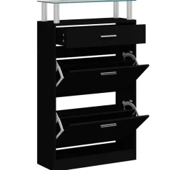 Schoenenkast 63x24x104 cm bewerkt hout><noscript><img width=