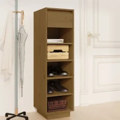 Schoenenkast 30x34x105 cm massief grenenhout>vidaXL Outlet