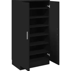 Huishoudelijke Benodigdheden*vidaXL Schoenenkast 55x35x108 cm bewerkt hout Zwart