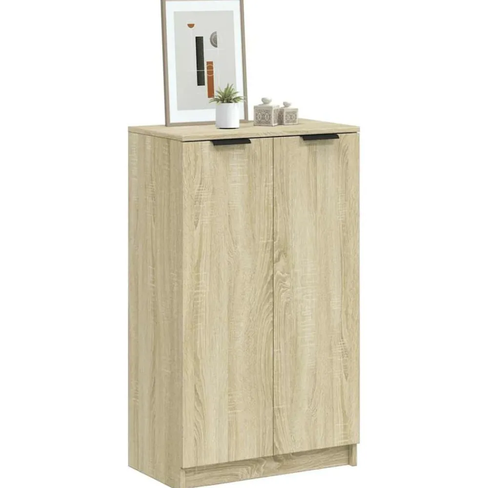 Huishoudelijke Benodigdheden*vidaXL Schoenenkast 59x35x100,5 cm bewerkt hout kleurig Sonoma eiken