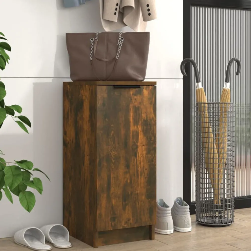Huishoudelijke Benodigdheden*vidaXL Schoenenkast 30x35x70 cm bewerkt hout kleurig Gerookt eiken
