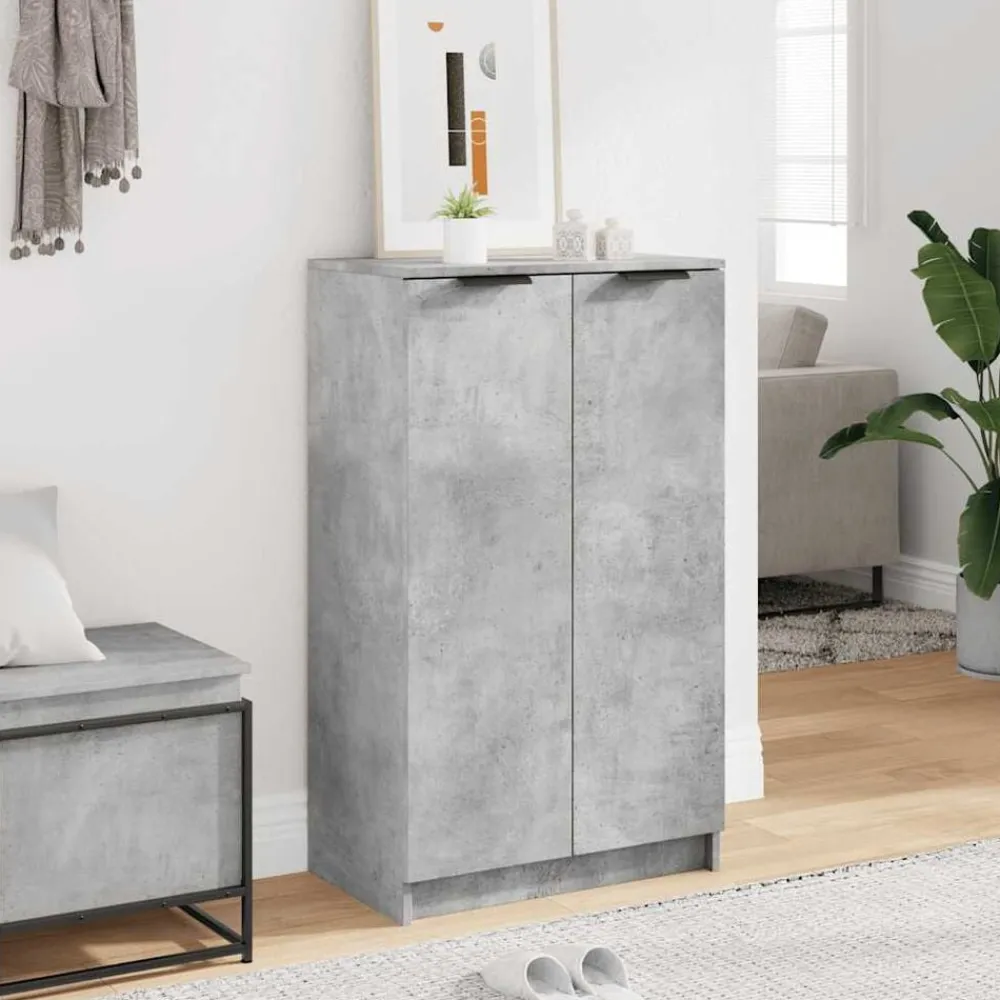 Huishoudelijke Benodigdheden*vidaXL Schoenenkast 59x35x100,5 cm bewerkt hout Betongrijs