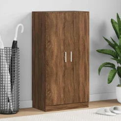 Huishoudelijke Benodigdheden*vidaXL Schoenenkast 55x35x108 cm bewerkt hout bruin eikenkleur