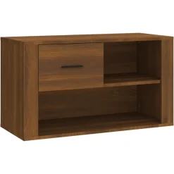 Huishoudelijke Benodigdheden*vidaXL Schoenenkast 80x35x45 cm bewerkt hout bruin eikenkleur