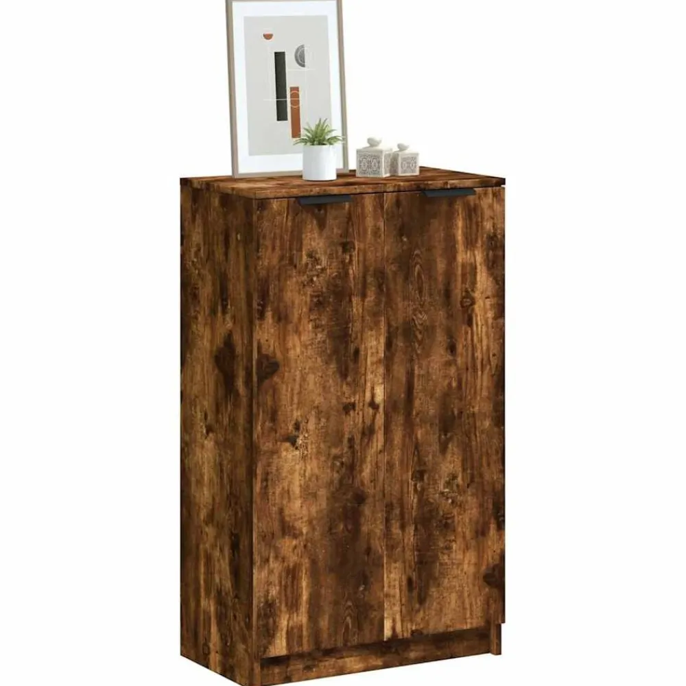 Huishoudelijke Benodigdheden*vidaXL Schoenenkast 59x35x100 cm bewerkt hout kleurig Gerookt eiken