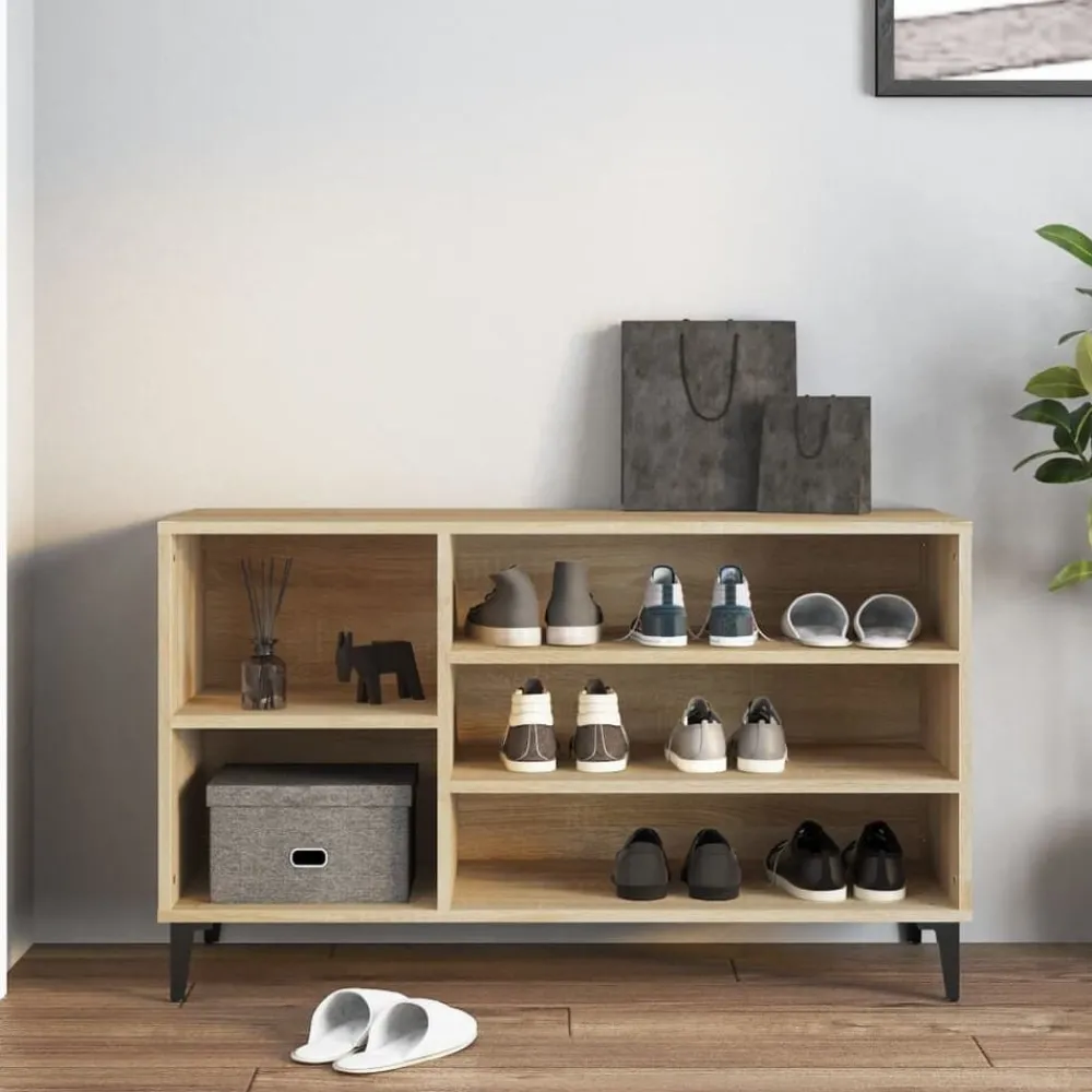 Huishoudelijke Benodigdheden*vidaXL Schoenenkast 102x36x60 cm bewerkt hout kleurig Sonoma eiken