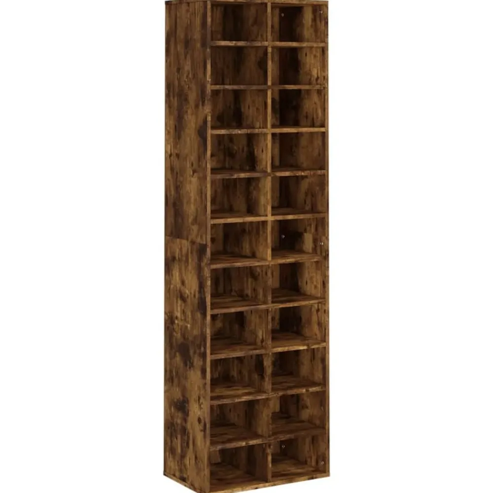 Huishoudelijke Benodigdheden*vidaXL Schoenenkast 54x34x183 cm bewerkt hout kleurig Gerookt eiken