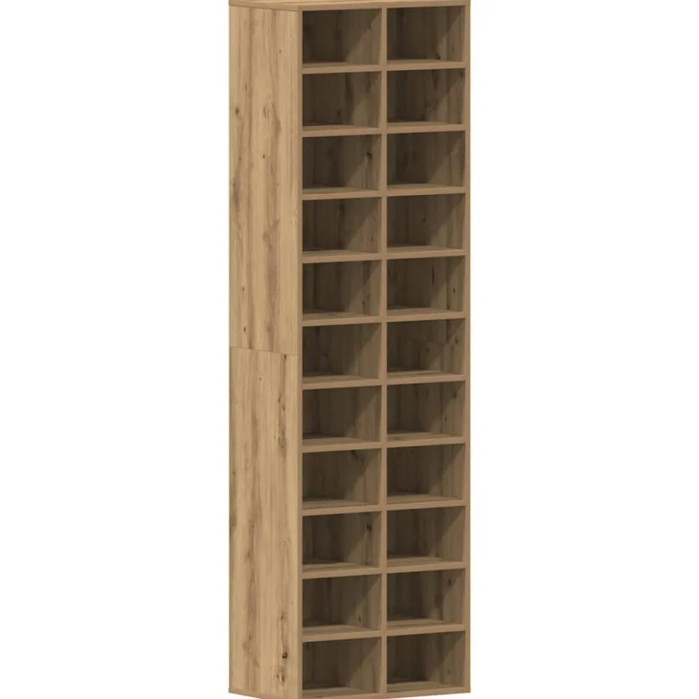Huishoudelijke Benodigdheden*vidaXL Schoenenkast 54x34x183 cm spaanplaat ambachtelijk eikenkleurig artisian oak
