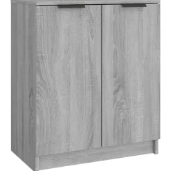 Huishoudelijke Benodigdheden*vidaXL Schoenenkast 59x35x70 cm bewerkt hout eikenkleurig Grijs sonoma