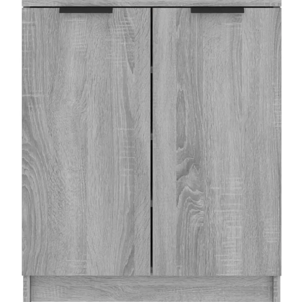 Huishoudelijke Benodigdheden*vidaXL Schoenenkast 59x35x70 cm bewerkt hout eikenkleurig Grijs sonoma