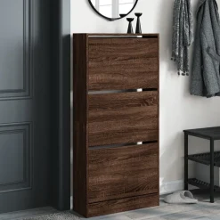 Schoenenkast 60x21x125,5 cm bewerkt hout><noscript><img width=