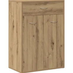Huishoudelijke Benodigdheden*vidaXL Schoenenkast 60x35x84 cm bewerkt hout artisanaal eikenkleur artisanaal eikenkleurig