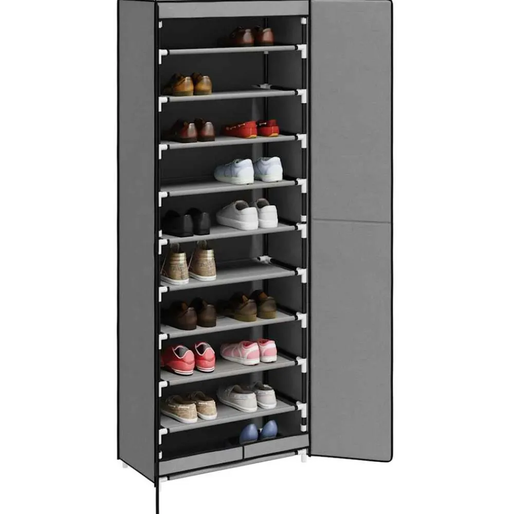 Schoenenkast 60x30x166 cm stof>vidaXL Clearance