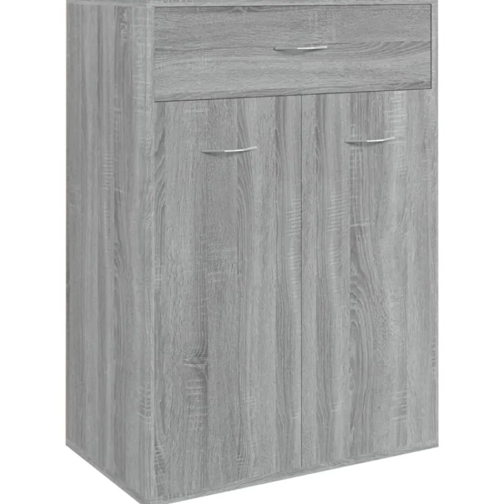 Huishoudelijke Benodigdheden*vidaXL Schoenenkast 60x35x84 cm bewerkt hout Grijs sonoma