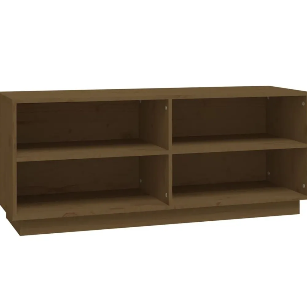 Schoenenkast 110x34x45 cm massief grenenhout>vidaXL Hot
