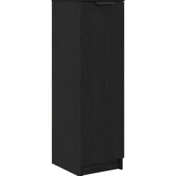 Kasten & Opbergmeubelen*vidaXL Schoenenkast 29,5 x 35 x 101 cm Bewerkt hout Zwart eiken