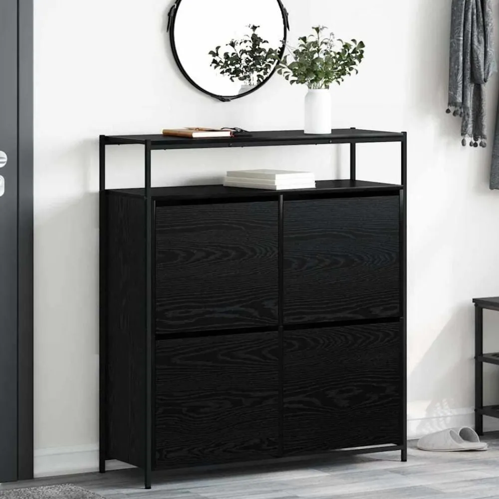 Schoenenkast 100 x 34 x 112 cm Bewerkt hout>vidaXL Best