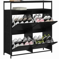 Schoenenkast 100 x 34 x 112 cm Bewerkt hout><noscript><img width=