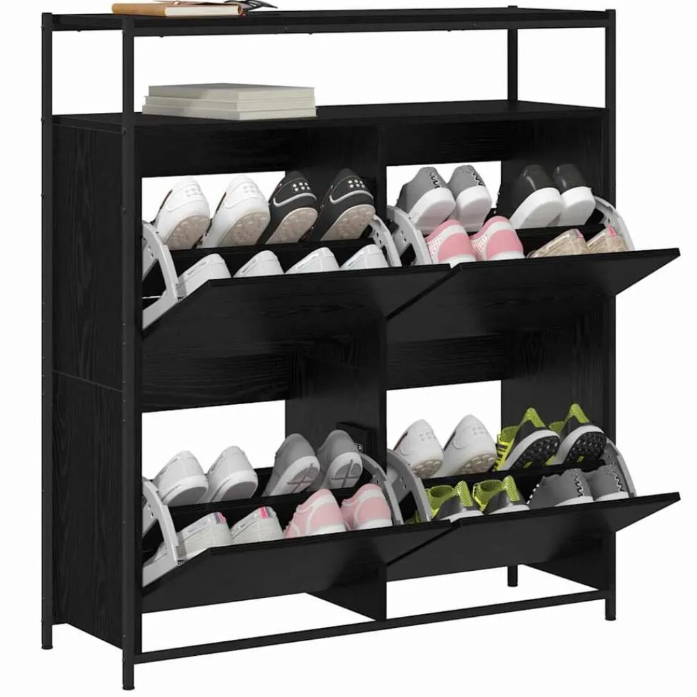 Schoenenkast 100 x 34 x 112 cm Bewerkt hout>vidaXL Best