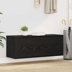 Huishoudelijke Benodigdheden*vidaXL Schoenenkast 100 x 35 x 38 cm Bewerkt hout Zwart eiken