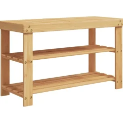 Huishoudelijke Benodigdheden*vidaXL Schoenenrek 3-laags 70x27,5x45 cm bamboe