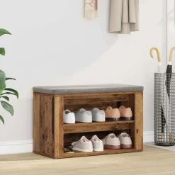 Schoenenrek met plank 75 x 35 x 45 cm Bewerkt hout>vidaXL Best
