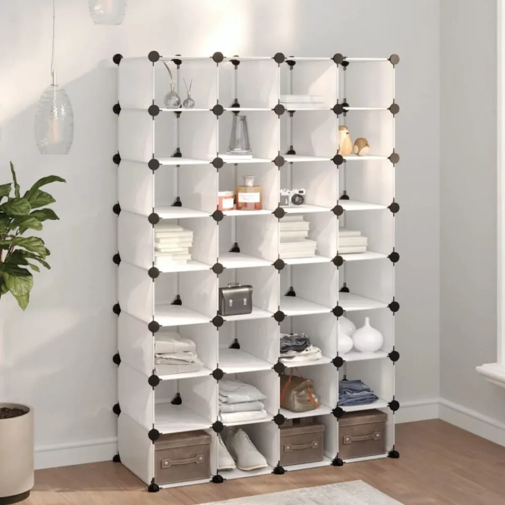 Schoenenrek 93x36,5x140 cm polypropeen transparant>vidaXL Discount