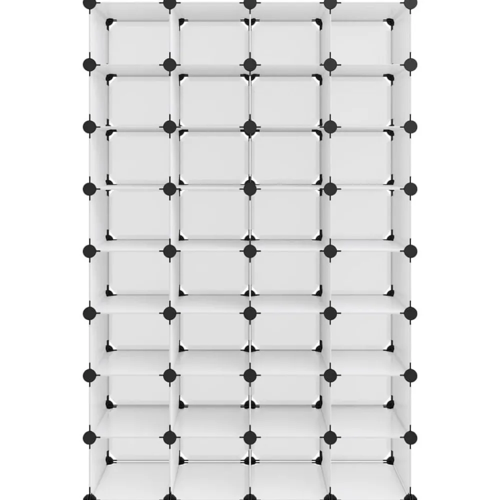 Schoenenrek 93x36,5x140 cm polypropeen transparant>vidaXL Discount