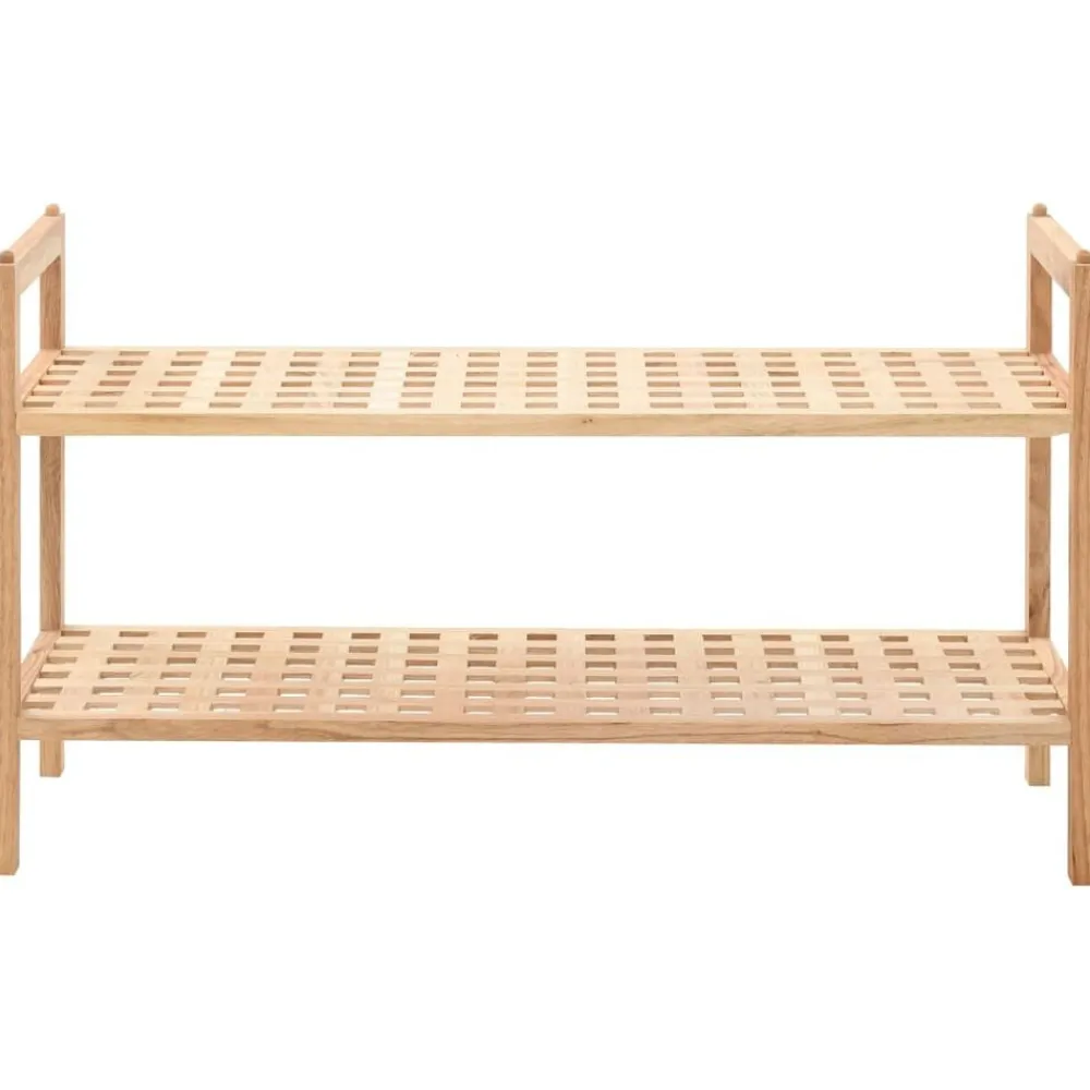 Schoenenrek 69x26x40 cm massief walnotenhout>vidaXL New