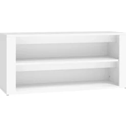 Huishoudelijke Benodigdheden*vidaXL Schoenenrek 100x35x45 cm bewerkt hout Wit
