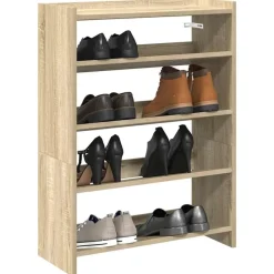 Schoenenrek 60x25x81 cm bewerkt hout kleurig>vidaXL Outlet