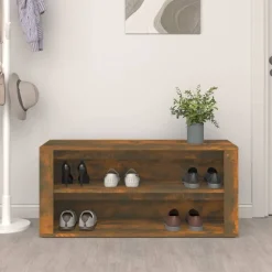 Huishoudelijke Benodigdheden*vidaXL Schoenenrek 100x35x45 cm bewerkt hout kleurig Gerookt eiken