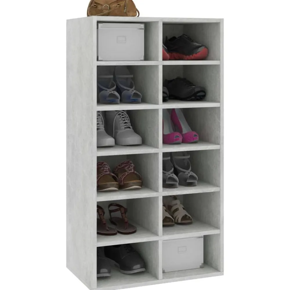 Schoenenrek 54x34x100,5 cm bewerkt hout>vidaXL Clearance